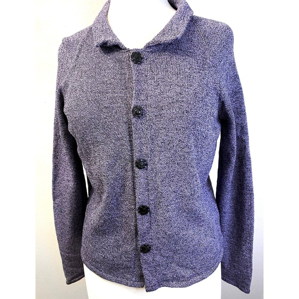 dia Women's Grey-Purple Cardigan, Size S
